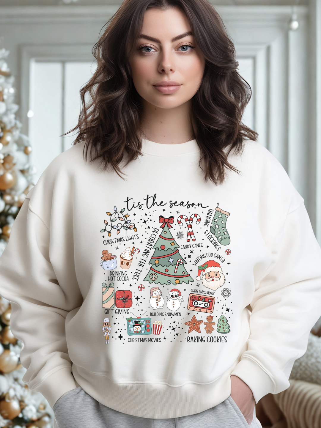 Felpa/Maglia “’Tis the Season – White