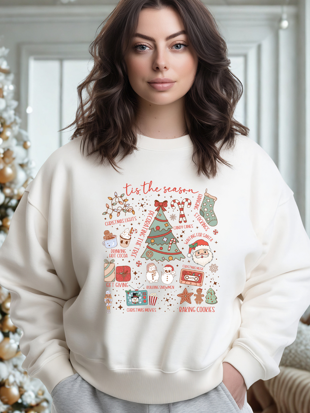 Felpa/Maglia “’Tis the Season – White