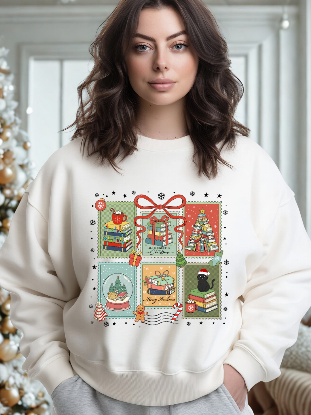 Felpa/Maglia “Welcome to Our Christmas Bookland”