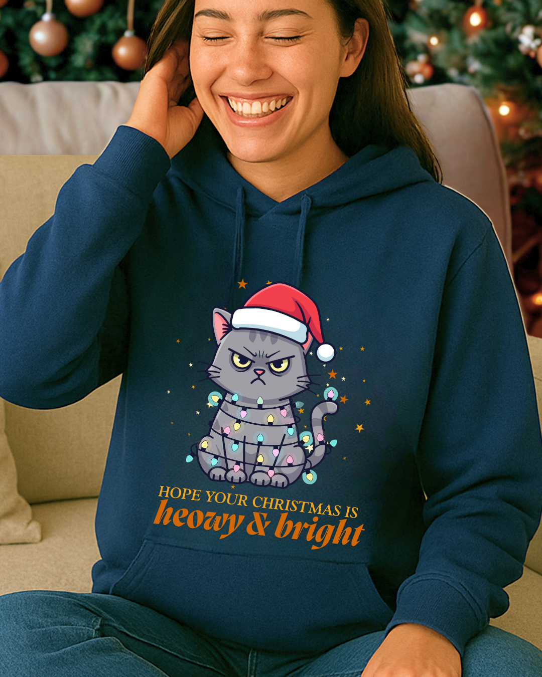 Felpa/Maglia “Grumpy Cat Christmas”