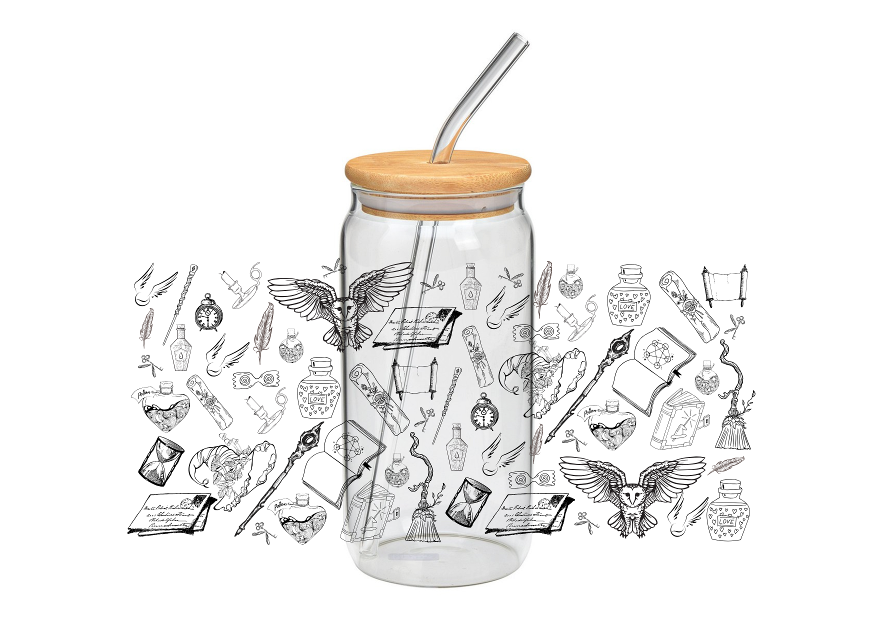 MAGIC WITCH - Glass Cup 500 ml